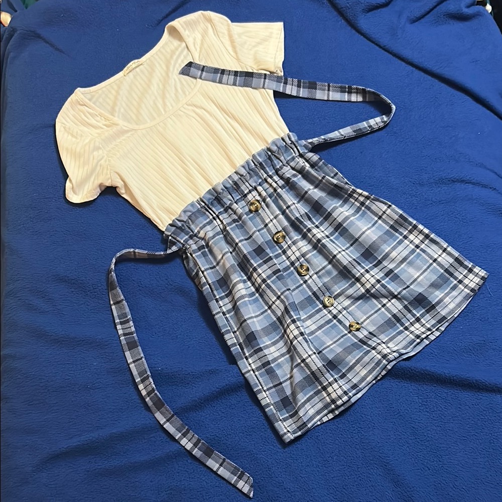 White and Blue Dress